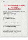 ACCT 301 &ndash; Intermediate Accounting  &vert; A&plus; Graded  Exam Material &lpar;2026&rpar; 