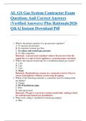 AL GS Gas System Contractor Exam  Questions And Correct Answers  &lpar;Verified Answers&rpar; Plus Rationale2026  Q&A&vert; Instant Download Pdf  