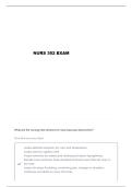 NUR 352 EXAM 4 QUESTIONS AND VERIFIED ANSWERS