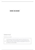NUR 352 EXAM 2 STUDY GUIDE QUESTIONS AND VERIFIED ANSWERS