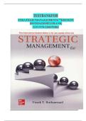 TEST BANK for Strategic Management 6th Edition By Frank T&period; Rothaermel All Chapters 1 To 12 Complete Downloadable PDF