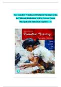 TEST BANK &mdash; Principles of Pediatric Nursing&colon; Caring for Children&comma; 8th Edition &mdash; Kay Cowen&comma; Laura Wisely&comma; Robin Dawson&comma; Jane W&period; Ball&comma; Ruth C&period; Bindler