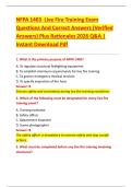 NFPA 1403  Live Fire Training Exam  Questions And Correct Answers &lpar;Verified  Answers&rpar; Plus Rationales 2026 Q&A &vert;  Instant Download Pdf
