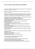 SOC 132 FINAL QUESTIONS AND ANSWERS