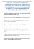CLTM ASAP &lpar;Advanced Supervision and Assessment Protocol&rpar; Board Exam 2025&sol;2026 &vert; Study Guide & Practice Bank &vert; 400 Questions with Detailed Verified Answers &vert; Latest Update &vert; Guaranteed Pass