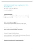 FAC-C &lpar;Professional&rpar; Exam Prep Questions With Correct Answers