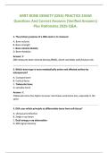 ARRT BONE DENSITY &lpar;DXA&rpar; PRACTICE EXAM  Questions And Correct Answers &lpar;Verified Answers&rpar; Plus Rationales 2026 Q&A&period;