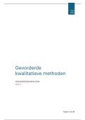 Samenvatting &ndash; Gevorderde kwalitatieve methoden &lpar;GKL&rpar;