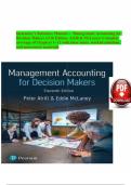 Instructor&rsquo;s Solutions Manual &mdash; Management Accounting for Decision Makers &lpar;11th Edition&comma; Atrill & McLaney&rpar; Complete coverage of Chapters 1&ndash;12 with tutor notes&comma; worked solutions&comma; and assessment material