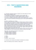 STC - TEST 6 QUESTIONS AND ANSWERS