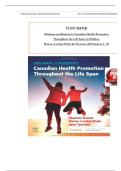 TEST BANK For Edelman and Kudzma's Canadian Health Promotion Throughout the Life Span&comma; 1st Edition by Dames&comma; Luctkar-Flude & Tyerman&comma; Verified Chapters 1 - 25&comma; Complete Newest Version