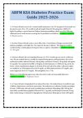 ABFM KSA Diabetes Practice Exam Guide 2025-2026