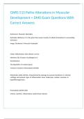 GNRS 515 Patho Alterations in Muscular Development &plus; DMD Exam Questions With Correct Answers 