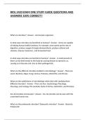 BIOL 2420 EXAM ONE STUDY GUIDE QUESTIONS AND ANSWERS 100&percnt; CORRECT&excl;&excl;