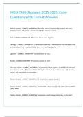 WGU C458 &lpar;Updated 2025-2026&rpar; Exam Questions With Correct Answers