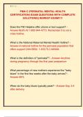 PMH-C &lpar;PERINATAL MENTAL HEALTH  CERTIFICATION&rpar; EXAM QUESTIONS WITH COMPLETE  SOLUTIONS&vert;&vert; NEWEST EXAM&excl;&excl;&excl;&excl;&excl; 