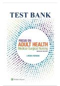 Test Bank for Focus on Adult Health Medical-Surgical Nursing &ndash; 2nd Edition &lpar;Linda Honan&rpar; &vert; Med-Surg Nursing Exam Prep 2025&sol;2026