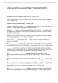 VIBS 420 SIGNALS AND TELEPHONE NETWORK