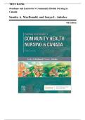 TEST BANK  Stanhope and Lancaster's Community Health Nursing in  Canada  Sandra A&period; MacDonald&comma; and Sonya L&period; Jakubec  4th Edition 