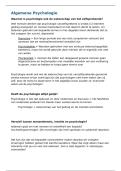 Algemene Psychologie VIVES Kortrijk BaMV&colon; volledige  samenvatting