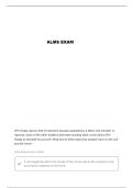 ALMS SHARP PRE-TEST&lowbar;POST-TEST QUESTIONS AND VERIFIED ANSWERS