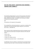 HSC 404&comma; FINAL EXAM &vert; QUESTIONS AND ANSWERS &vert; VERIFIED 100&percnt; CORRECT&excl;&excl;