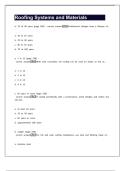 Roofing Systems and Materials Question and answers 100&percnt; correct 2025