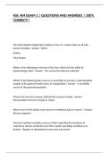 HSC 404 EXAM 1 &vert; QUESTIONS AND ANSWERS &vert; 100&percnt; CORRECT&excl;&excl;