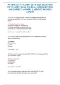 PN HESI EXIT V1 LATEST 2024-2025 EXAM&sol; HESI  PN V1 LATEST EXAM 140 REAL EXAM QUESTIONS  AND CORRECT ANSWERS &vert; VERIFIED ANSWERS  AGRADE 