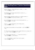 RESIDENTIAL ROOFING CONTRACTOR LICENSE PRACTICE EXAM QUESTIONS AND CORRECT ANSWERS &lpar;VERIFIED ANSWERS&rpar; PLUS RATIONALES 2025 Q&A &vert; INSTANT DOWNLOAD PDF