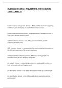 BUSINESS 101 EXAM 4 QUESTIONS AND ANSWERS 100&percnt; CORRECT&excl;&excl;