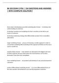BA 303 EXAM 2 PSU &vert; 156 QUESTIONS AND ANSWERS &vert; WITH COMPLETE SOLUTION&excl;&excl;