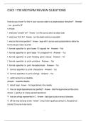 CSCI 1730 MIDTERM REVIEW QUESTIONS 