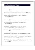 RESIDENTIAL ROOFING CONTRACTOR LICENSE PRACTICE EXAM QUESTIONS AND CORRECT ANSWERS &lpar;VERIFIED ANSWERS&rpar; PLUS RATIONALES 2025 Q&A &vert; INSTANT DOWNLOAD PDF