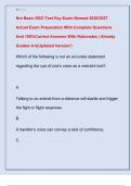 Nra Basic RSO Test Key Exam Newest 2026&sol;2027  Actual Exam Preparation With Complete Questions  And 100&percnt;Correct Answers With Rationales &vert; Already  Graded A&plus;&vert;&vert;Updated Version&excl;&excl;