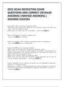 2025 NCAA RECRUITING EXAM QUESTIONS AND CORRECT DETAILED ANSWERS&period;pdf