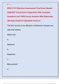 WGU D115 Objective Assessment Final Exam Newest  2026&sol;2027 Actual Exam Preparation With Complete  Questions And 100&percnt;Correct Answers With Rationales  &vert;&vert;Already Graded A&plus;&vert;&vert;Updated Version&excl;&excl; 