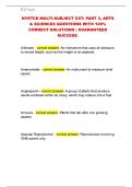 NYSTCE MULTI-SUBJECT CST&colon; PART 3&comma; ARTS  & SCIENCES QUESTIONS WITH 100&percnt;  CORRECT SOLUTIONS &vert; GUARANTEED  SUCCESS&period; 