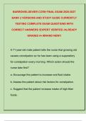 BARRON&sol;ELSEVIER CCRN FINAL EXAM 2026-2027  BANK 2 VERSIONS AND STUDY GUIDE CURRENTLY  TESTING COMPLETE EXAM QUESTIONS WITH  CORRECT ANSWERS &sol;EXPERT VERIFIED &sol;ALREADY  GRADED A&plus;&sol;BRAND NEW&excl;&excl; 