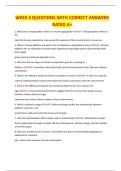 WEEK 4 QUESTIONS WITH CORRECT ANSWERS &vert; RATED A&plus;