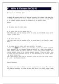 FL Wills & Estates MCQ -3&period;pdf Questions with Correct Answers Latest Update