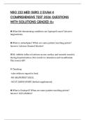 NSG 233 MED SURG 2 EXAM 4 COMPREHENSIVE TEST 2026 QUESTIONS WITH SOLUTIONS GRADED A&plus;