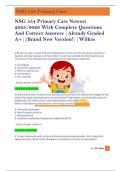  A&plus; TEST BANK 1    NSG 554 Primary Care Newest  2025&sol;2026 With Complete Questions  And Correct Answers &vert;Already Graded  A&plus;&vert;&vert;Brand New Version