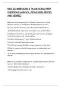 NSG 233 MED SURG 3 EXAM 4 EXAM PREP QUESTIONS AND SOLUTIONS 2026 TESTED AND VERIFIED