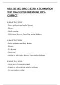 NSG 233 MED SURG 3 EXAM 4 EXAMINATION TEST 2026 SOLVED QUESTIONS 100&percnt; CORRECT