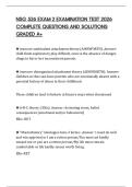NSG 526 EXAM 2 EXAMINATION TEST 2026 COMPLETE QUESTIONS AND SOLUTIONS GRADED A&plus;
