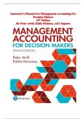 Management Accounting 10e Instructor's Manual &ndash; Atrill & McLaney &ndash; Solutions&comma; Exercises&comma; & Teaching Resources