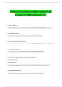 Endeavor Air General Subjects Test With Complete Solutions Grades A&plus;