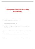 Endeavor Air Training 2025 Exam With Verified Updates