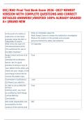OIC&sol;RSO Final Test Bank Exam 2026 -2027 NEWEST  VERSION WITH COMPLETE QUESTIONS AND CORRECT  DETAILED ANSWERSVERIFIED 100&percnt; ALREADY GRADED  A&plus;BRAND NEW